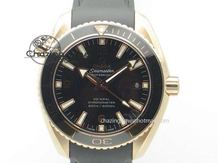 1231 FreshLook Planet Ocean Master Chronometer 600M 45.5mm SS SCF 1:1 Best Edition Black Bezel Black Dial on SS Bracelet A9900 Super Clone 7675